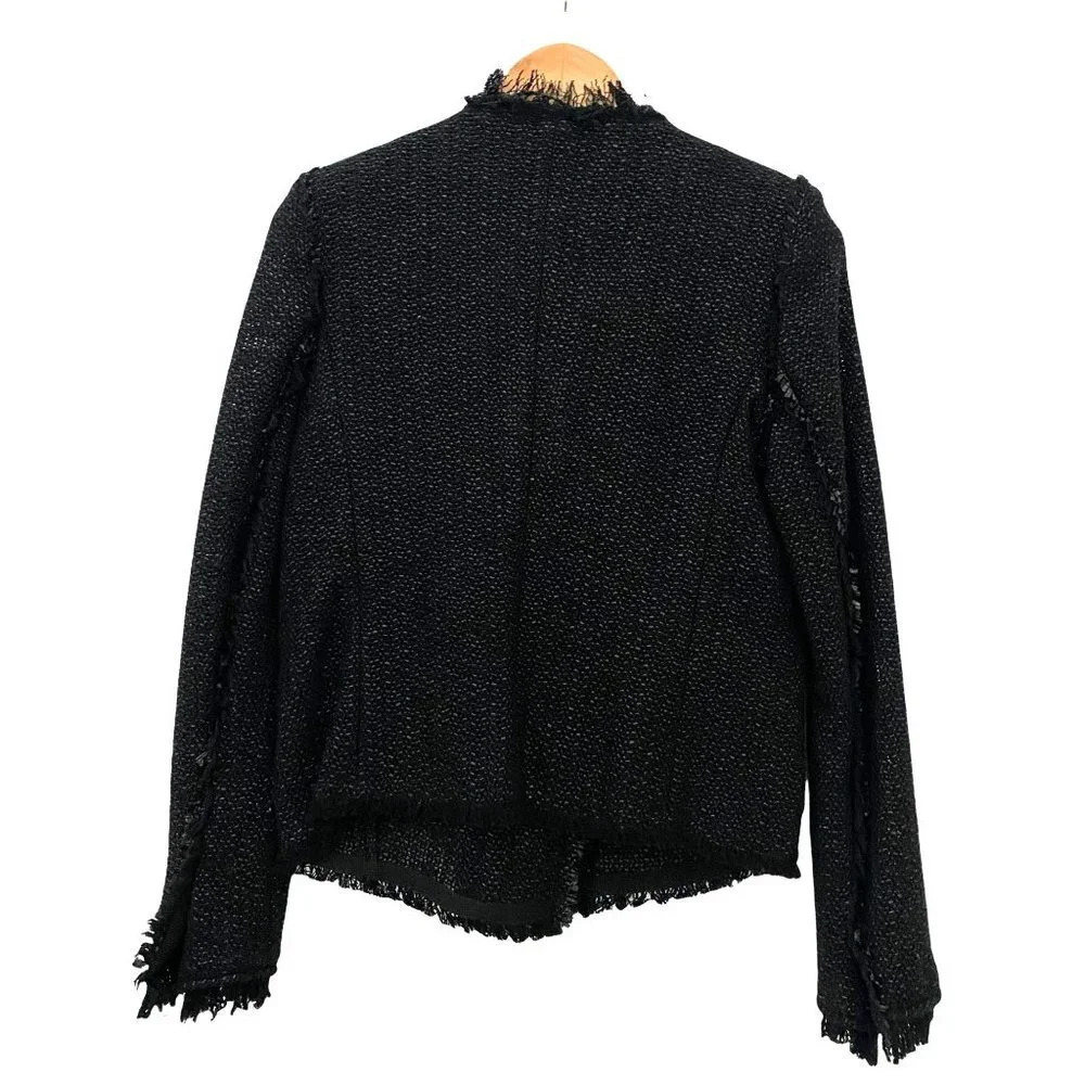 Isabel Marant Black Tweed Blazer Jacket Size M NWT - Picture 5 of 13